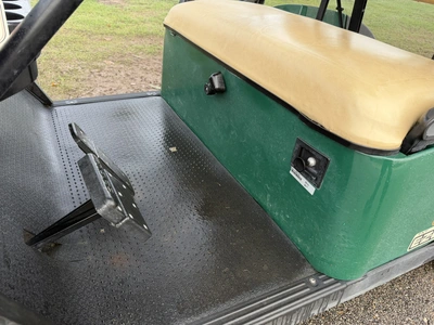 (1) 2017 E-Z-Go golf cart with a Kawasaki gas engine, model 625111G01, includes canopy, ball cover, ...
