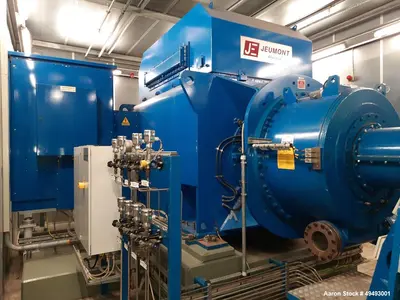 Used MAN Turbo 16 MW Steam Turbine Generator Assembly, Model MARC4-B00.