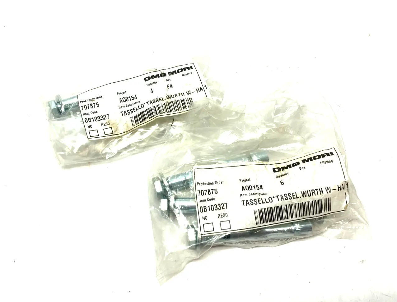 NEW DMG MORI HARDWARE SCREWS