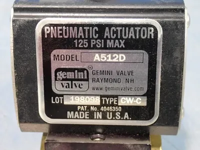 Used GEMINI VALVE A512D Pumps Ohio US | HGR 24 #1016771
