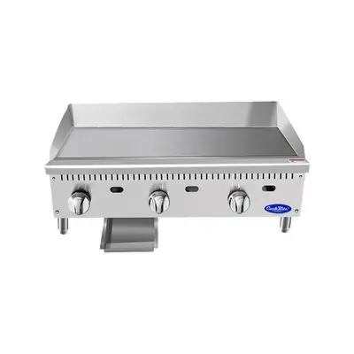New | in-Stock Atosa New Atosa ATMG-36 HD 36" CookRite Manual Gas Griddle with Total 90,000 BTU Commercial Flat Top Griddles Illinois US | Falcon Restaurant Supply #1375240