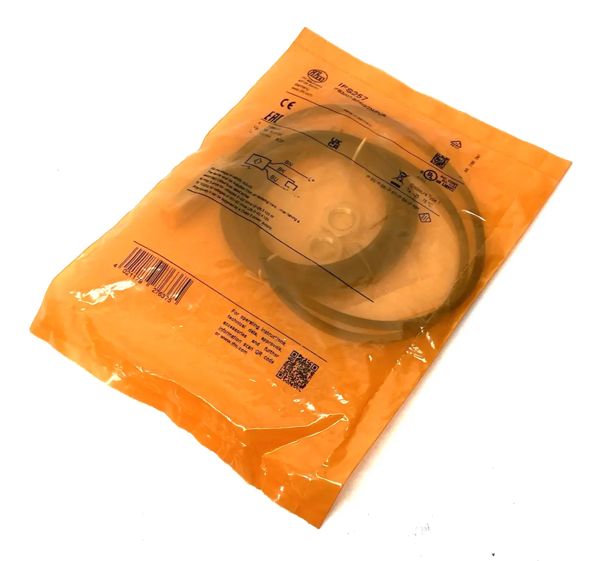 NEW IFM INDUCTIVE SENSOR 2M PUR CABLE, PNP, NORMALLY OPEN IFB3007-BPKG/2M