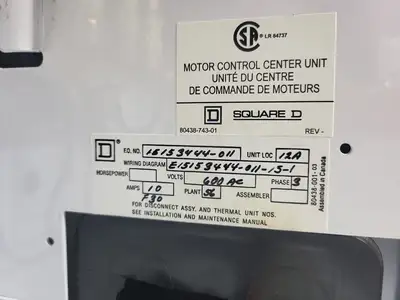 USED SQUARE D MODEL 6