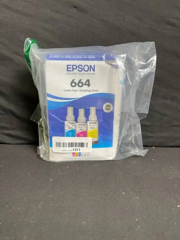 EPSON 664 Ink Bottle Set for EcoTank ET Series - Cyan, Magenta, Yellow (70ml)