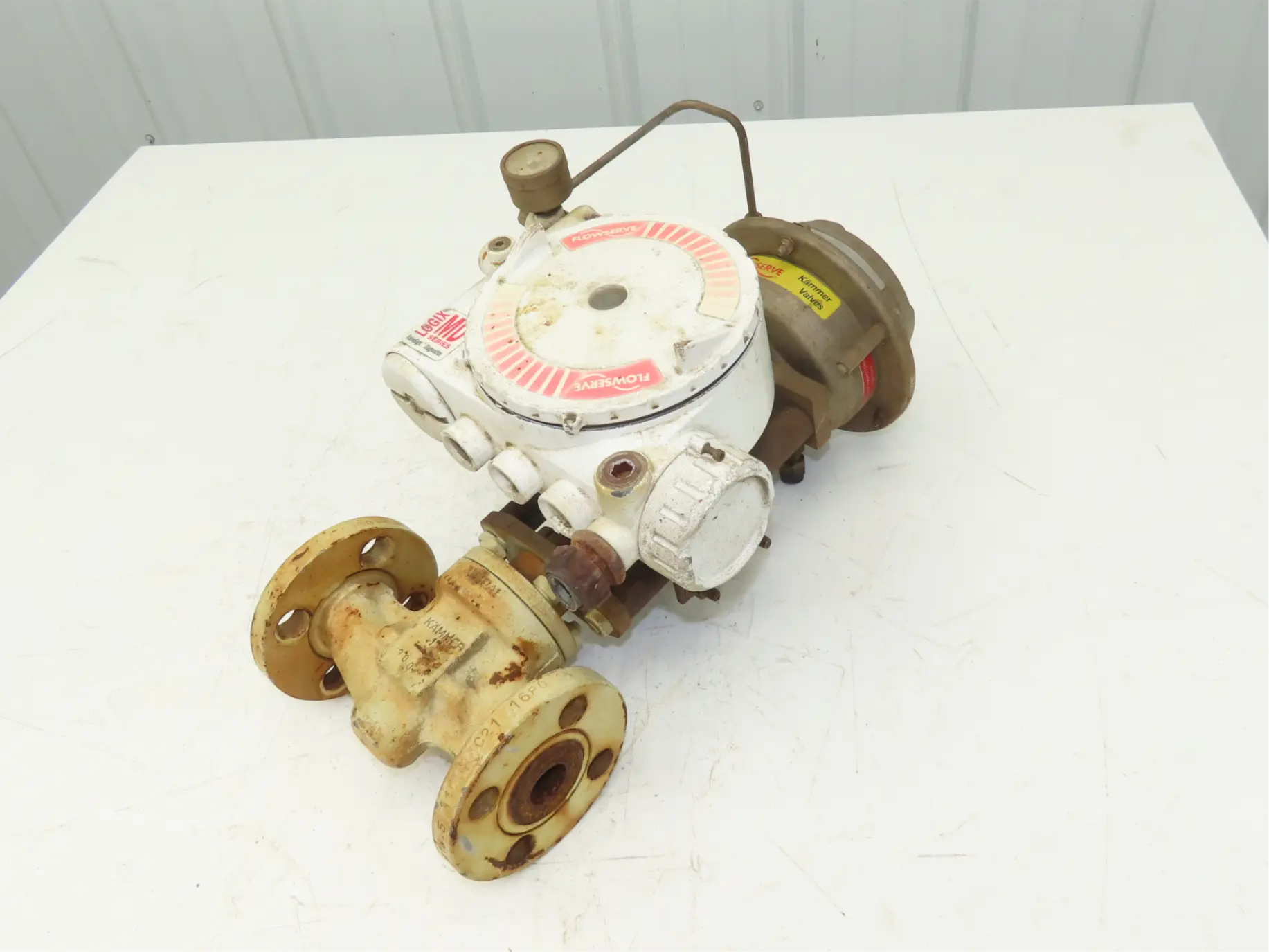 Flowserve Kammer 0350P2 1" Diaphragm Control Valve with Logix 3200IQ Positioner
