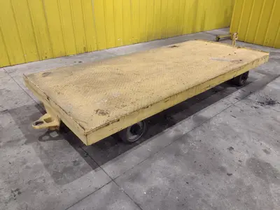 10,000 LBS X 4' X 9' HEAVY DUTY MOBILE TRANSFER / MOVING CART: STOCK #23515