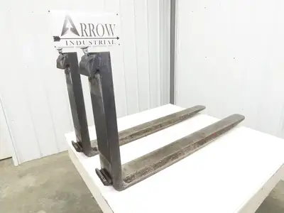 Cascade 7049567 6 X 48" Class 3 Steel Forklift Forks 20" Carriage Tapered