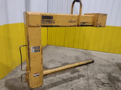 4 TON CALDWELL MODEL#81P-4-50 C HOOK PAPER COIL LIFTER: STOCK #22716