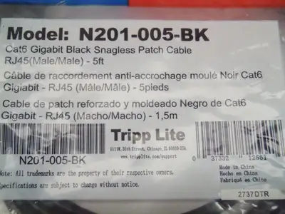 New | in-Stock Tripp Lite N201-005-BK Misc Networking Equipment Michigan US | Maverick Industrial Sales #1410721