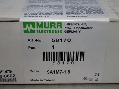 New | in-Stock MURR ELEKTRONIK 58170 Relays & Switches | HGR 24 #739117