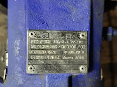 USED 2019 KSB MTC A 50/10C-3.1 22.181