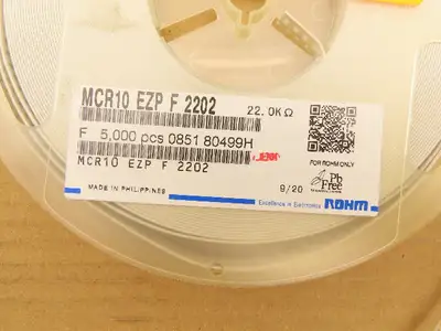 Rohm MCR10EZPF2202 Chip Resistor Tape And Reel 1/8W 22 kOhms ±1