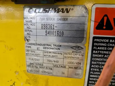 USED CUSHMAN 898361
