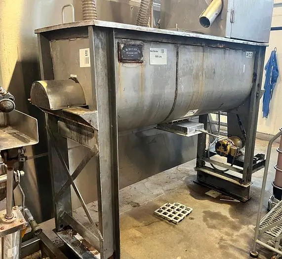 Mixer, Ribbon, 20 CF, Stainless Steel, 5 HP, Ribbon / Paddle - #5130353