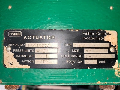 Fisher 16"-150# type 8532 Butterfly Valve Stainless