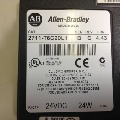 USED ALLEN BRADLEY 2711-T6C20L1 SER B
