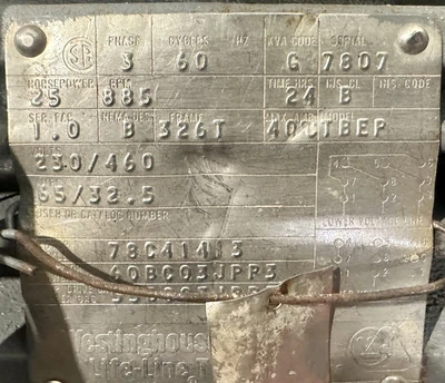Used _UNKNOWN_ _UNKNOWN_ A.C. Motors West Virginia US | Cooper Industries #1409593