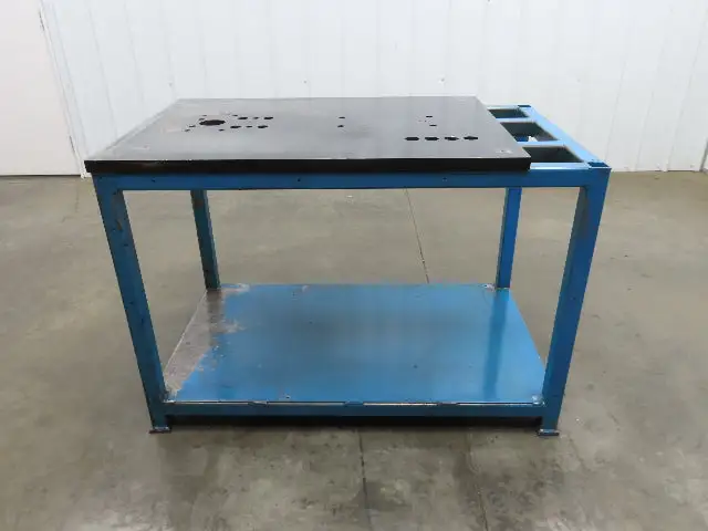 1-1/8" Steel Top Machine Base Welding Table Work Bench 50"W 30"D 34-3/4"H