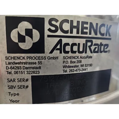 NEW SCHENCK ACCURATE SOLIDSFLOW 2000