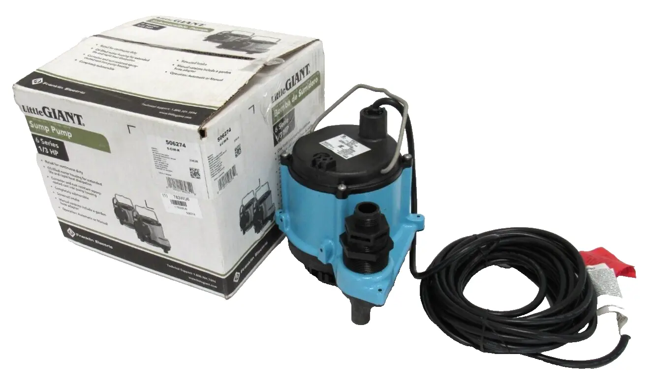 NEW LITTLE GIANT 506274 SUBMERSIBLE PUMP 115V