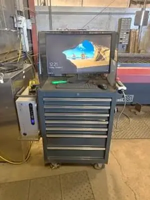 2015 Omax Maxiem Water Jet Cutting Machine with 30 HP Pump, 50,000 PSI Cut Pressure, 600 lb. Bulk Abrasive Delivery System