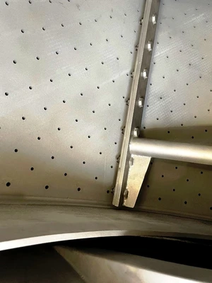 Sanborn 60 x 30 perforate basket centrifuge, 316SS.