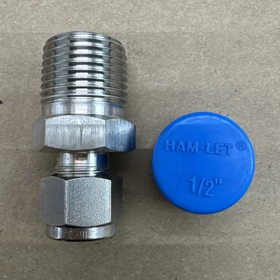 Hamlet 3/8 X 1/2 Stainless Steel Male Straight Connector || (11) BRAND NEW 🇺🇸