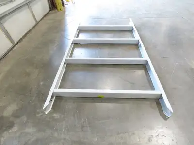 Hytrol HPS 49"W Conveyor Leg 96" Top Section Extension No Brackets WHITE