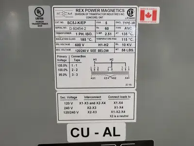 New | in-Stock REX POWER MAGNETICS SC5J-K/EP Transformers British Columbia CA | Lenmark #265463