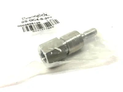 NEW SWAGELOK STAINLESS STEEL INSTRUMENT QUICK-CONNECT STEM, 1/8" FNPT