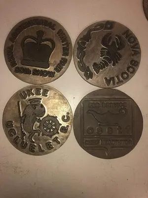 3445-700 Assorted Group Lot of 50 Antique Mixed Master Brocading Templates -Magnesium Metal Material