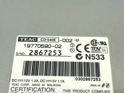 Used Teac CD-540E-002-U Computer Accessories Michigan US | Maverick Industrial Sales #1401904