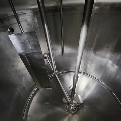 Tank Liquid Mixing and cooling process Food Grade 316 Stainless steel Tank 400 us gal # 7614