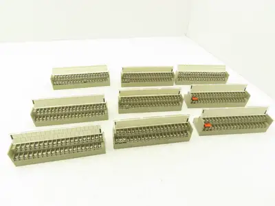 Toyogiken PCN7-4F40 Interface Terminal Block 40-Pin 24V 0.5A DIN Rail Lot of 9