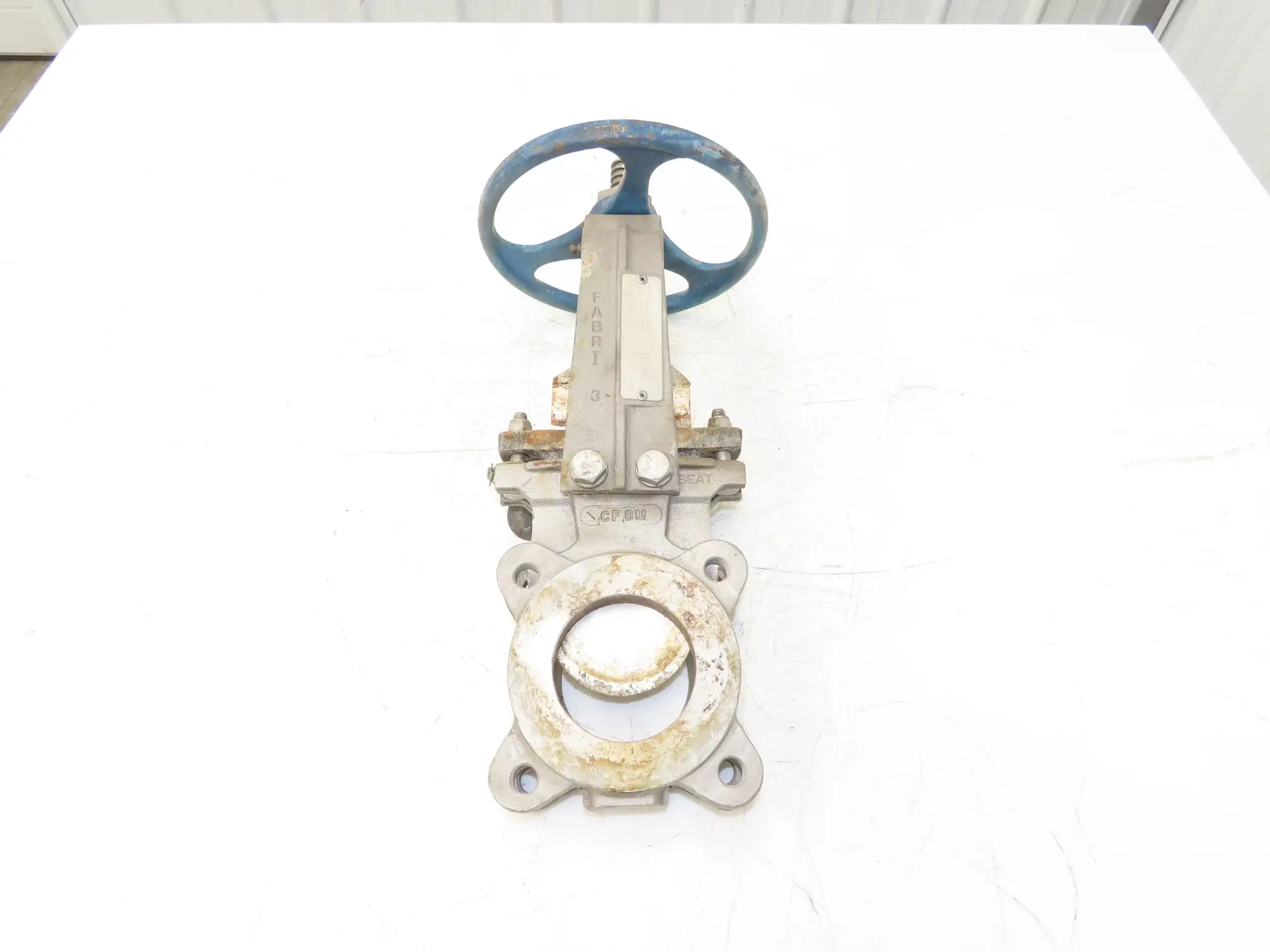 ITT Fabri-Valve C37 S316 3" Stainless Knife Gate Valve Lug Style Metal Seat