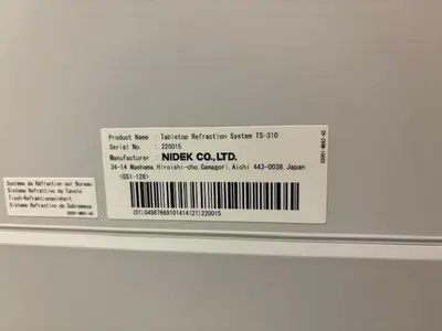 Used 2017 NIDEK TS-310 Ophthalmology Minnesota US | Midwest Medical #1467812