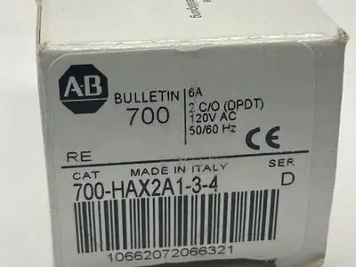 USED ALLEN-BRADLEY SER D PLUG-IN RELAY 6A 120VAC
