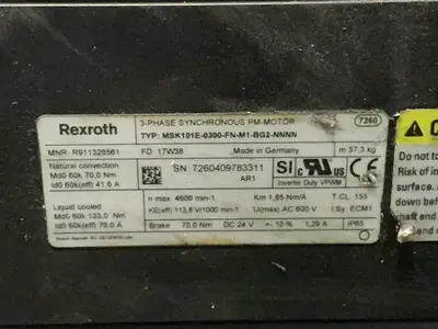 Used BOSCH REXROTH R911328561 Motors (misc) Ohio US | HGR 24 #1418532