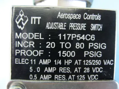 USED ITT Aerospace Controls 117P54C6