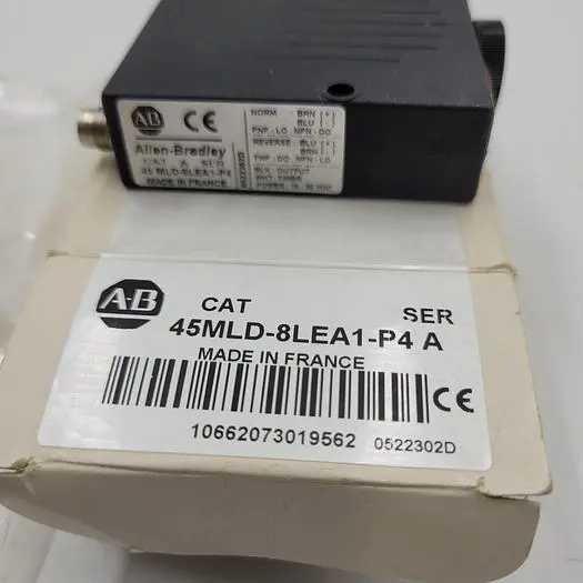New | in-Stock ALLEN-BRADLEY ALLEN BRADLEY 45MLD-8LEA1-P4 SER A PHOTOELECTRIC PROXIMITY SENSOR *NEW IN BOX* Proximity Sensors | ND Industrial Surplus #1225886