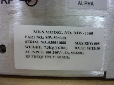 NEW MKS INSTRUMENTS MW-5060