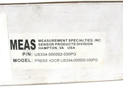 NEW MEAS US334-000002-030PG XDCR PRESSURE TRANSDUCER US334000002030PG