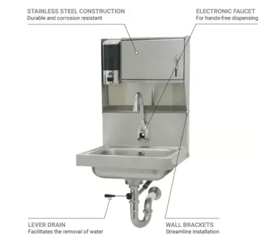 New | in-Stock Advance Tabco _UNKNOWN_ Hand Washing and Sanitizing Illinois US | Falcon Restaurant Supply #1376891
