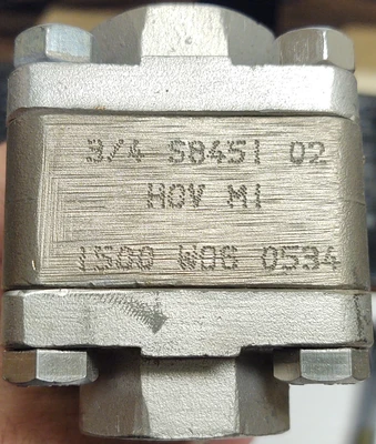 🔥 (2 NEW) 3/4" WATTS S8451 1500#  BALL VALVE WELD SOCKET STAINLESS STEEL