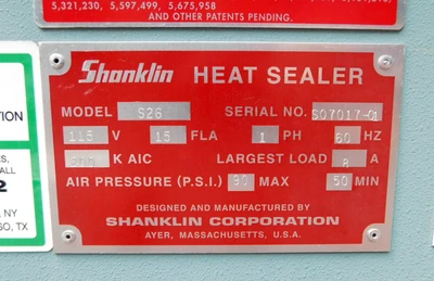 USED SHANKLIN S 26