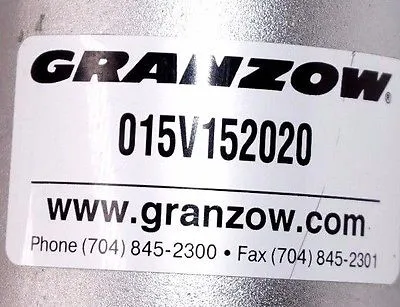 NEW GRANZOW 015V152020 SHUT OFF VALVE