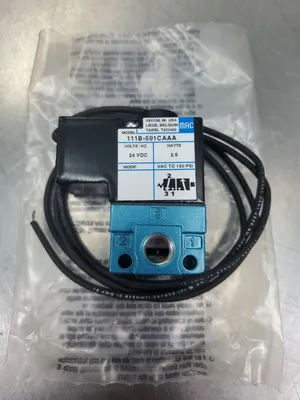 MAC 111B-591CAAA SOLENOID VALVE, 2.5 WATTS 24VDC. 6A-12