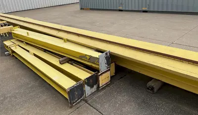 USED SIEVERT CRANE & HOIST 5-TON FREESTANDING OVERHEAD (TOP RUNNING) CRANE