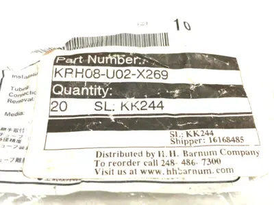 KRH08-U02-X269 | SMC  Flame Resistant One Touch Fitting 5/16" LOT OF 10 - New Other