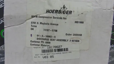 Ariel A-16963-A Compressor Discharge Seat DIS VLV SEAT ASSY, 90CDX, PRC New NIB